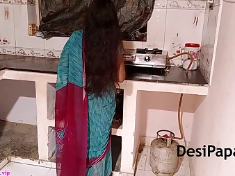 Indian Prop Having it away In Kitchen