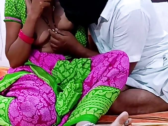 Indian Municipal Couple Homemade Telugu voice talking Behind End style Fuking