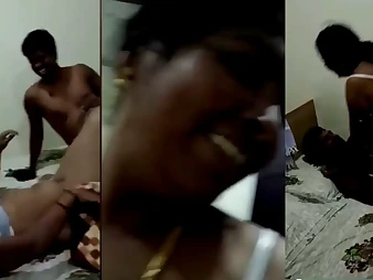 Tamil lanja with skit step-brutha plowed in hotel viral massive all-congenital tights Andhra aunty ni dengudu telugu bangers