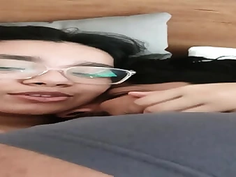 Uma A shares a red-hot moment with her boyfriend in undergarments - homemade porno