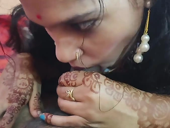 Married Desi Couple Blowjob Pussy Finger-banging With