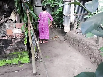 See me hug my Indian aunty while she cleans the yard and then get my bootie pummeled rock hard