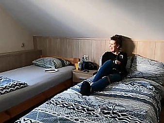 Watch Amanda Slender's obese ass bounce while she chortles while smoking and giving head