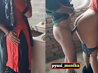 Hot Indian maid with enormous ass gets plumbed hard by her cheating partner