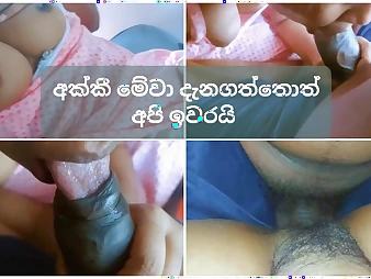 Observe Tharudini's Step-sister get torn up stiff in risky public tear up with bro