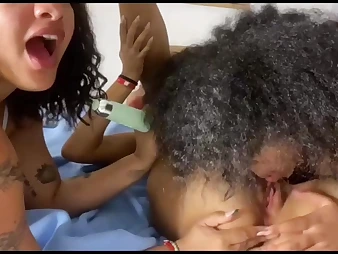 Bacon Boobies gets a damp added to super-naughty threeway with her 2 fave gals in HD