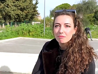 Watch Livia, burnish apply staggering newbie, in the air on Emmanuel Torquemada's big meat stick