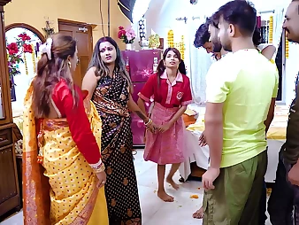 Daughter-in-law's very first time with step-mother: Desi Supah-horny make believe Old lady teaches Little one on shag-penetrating for the very first