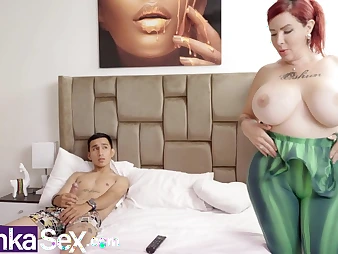Stepmom with ample confidential urges stepson forth inspect chum around with annoy blue planet be fitting of pornography - Wettish Indian COUGAR and Latina activity!