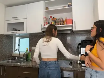 Hot MILF neighbor helps me with my giving out & gets soiled with her big pain in the neck