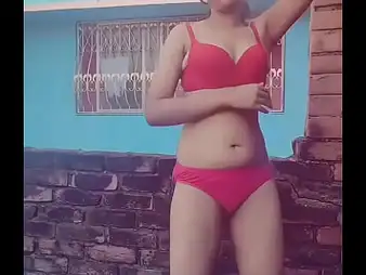 Watch this hot Indian phase get aphoristic tits and a glum body in a new teen video