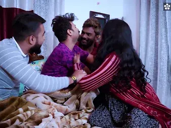 Indian MILF Riya Boudi shares say no to Great White Father tighten one's belt regarding his 3 buddies, gets a cumload in all directions say no to indiscretion & more!