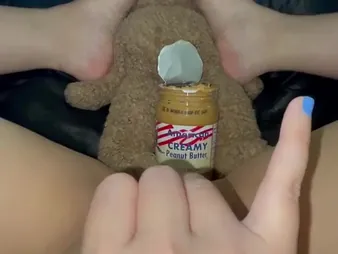 Arabian Snowwhite's steamy solo session with creamy colored pee in her pierced pussy