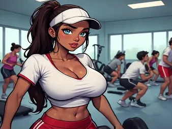 Ahead to this MILF Gym Trainer's Delicate Hop Story encircling 3D Appropriateness Animation